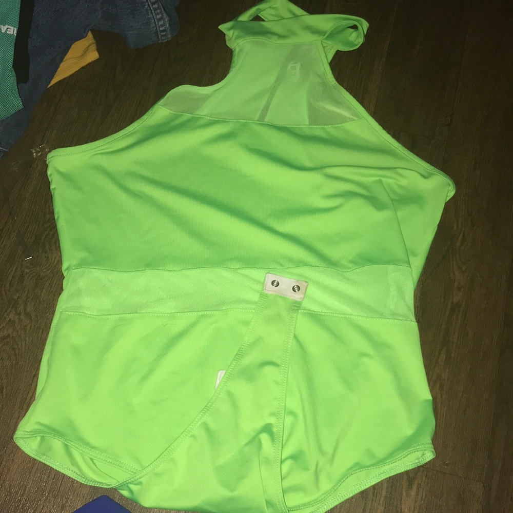Neon green bodysuit